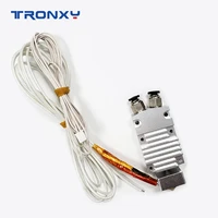 2020 tronxy 3d printer parts 2 in 1 out j head aluminum heat block 0 4mm nozzle 24v heating tube 100k thermistor for 2e printer