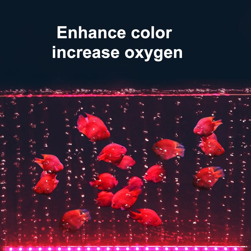 Аквариумная лампа для аквариума водонепроницаемая светодиодная с пузырьковым