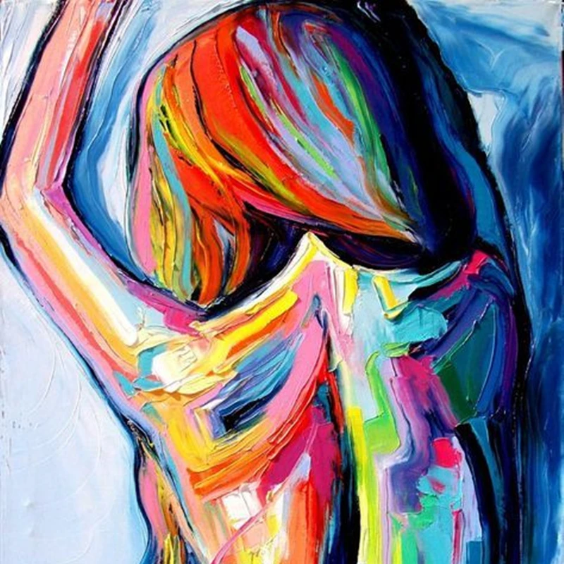 Ручная роспись масляная живопись на холсте современное искусство обнаженного