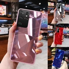 3D Алмазный Лазерный зеркальный чехол для телефона Samsung Galaxy S21 S20 Ultra M31 A42 A32 A12 A72 A52 Note 20 Ultra S10, мягкий блестящий чехол