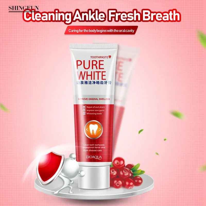 Натуральная зубная паста мята перечной с полным уходом отбеливающий зуб удаляет