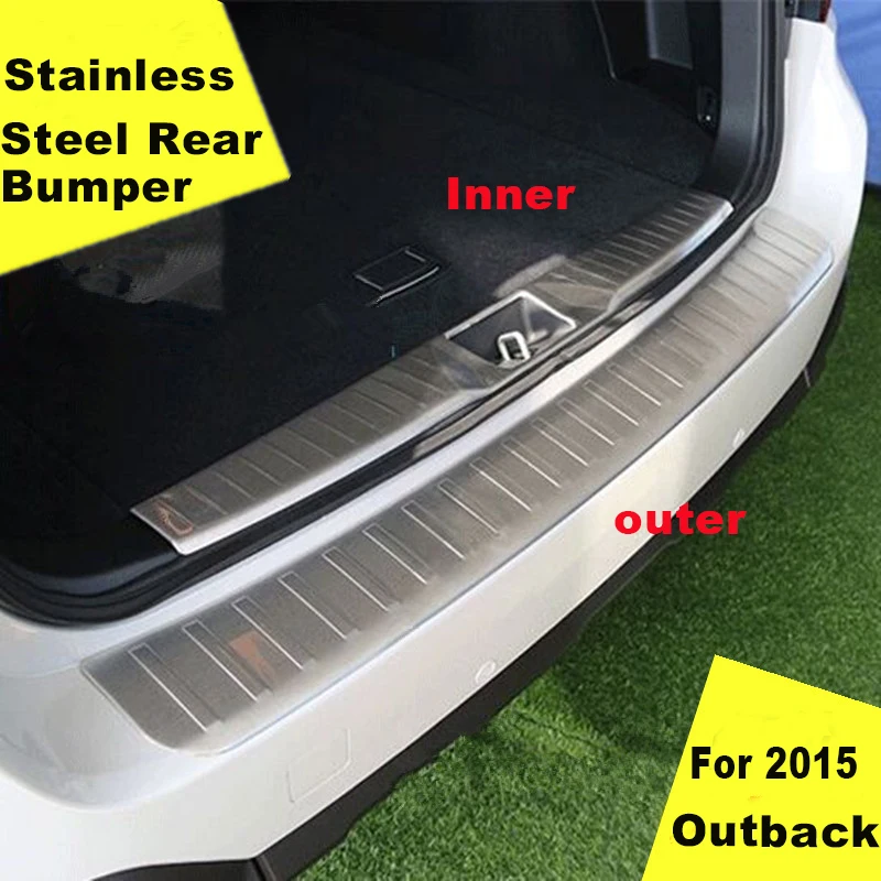 Аксессуары для SUBARU OUTBACK 2015 2016 2017 2018 защитный чехол заднего бампера Накладка на
