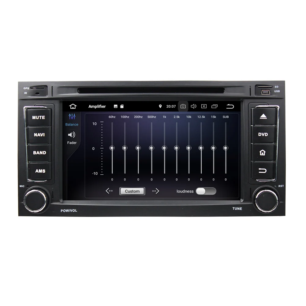 7 &quot2 Din 8 ядер Android 9 0 Автомобильный DVD плеер для VW TOUAREG 2002 2010 MULTIVAN 2008 2012 аудио стерео
