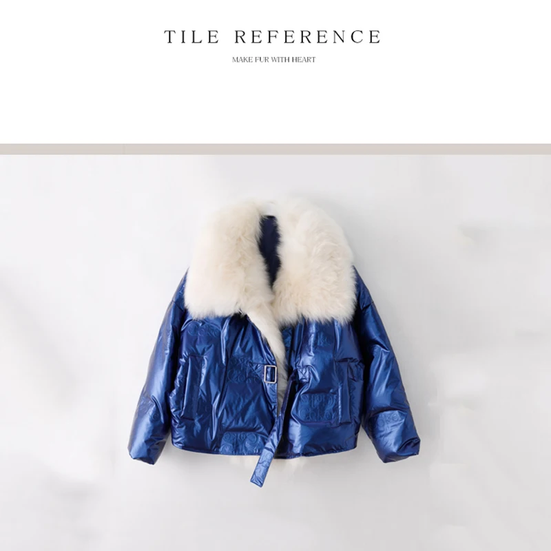 

Ladies Real Fur Collar Down Jacket Women Winter Warm Thick Duck Down Snow Jackets Short Woman 2021 New Winter Warmth Parka