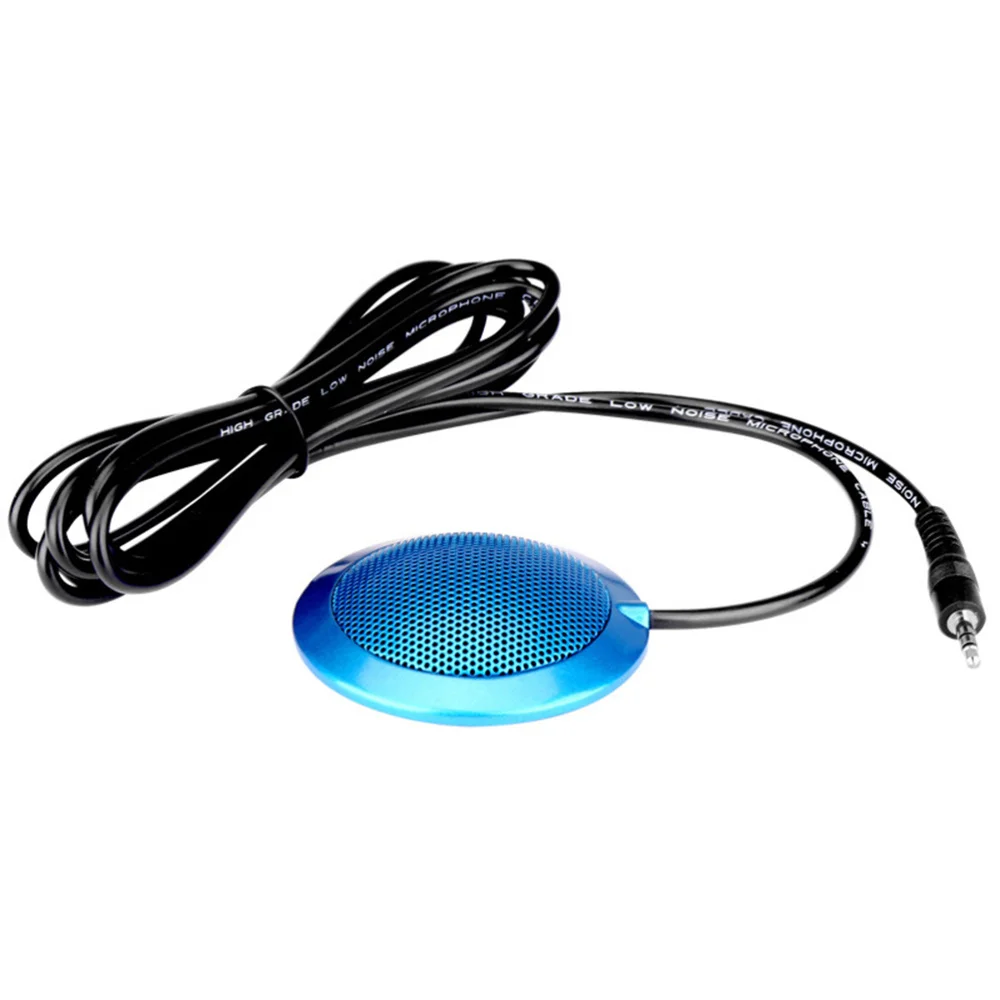 

Table Conference Meeting Microphone Computer Microphone with 360 Degrees Pickup Range (Black)