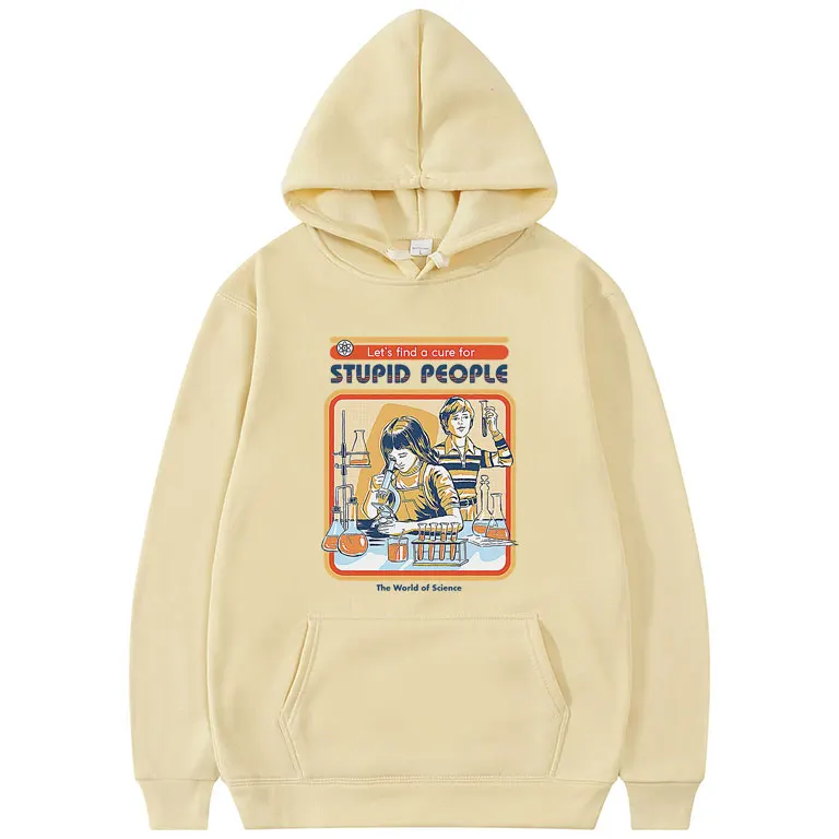 

A Cure for Stupid People Print Hoodie Aesthetic Brand Hoodies Classic Fashion Woman Pullover Men Women Loose Vintage Sweatshirt