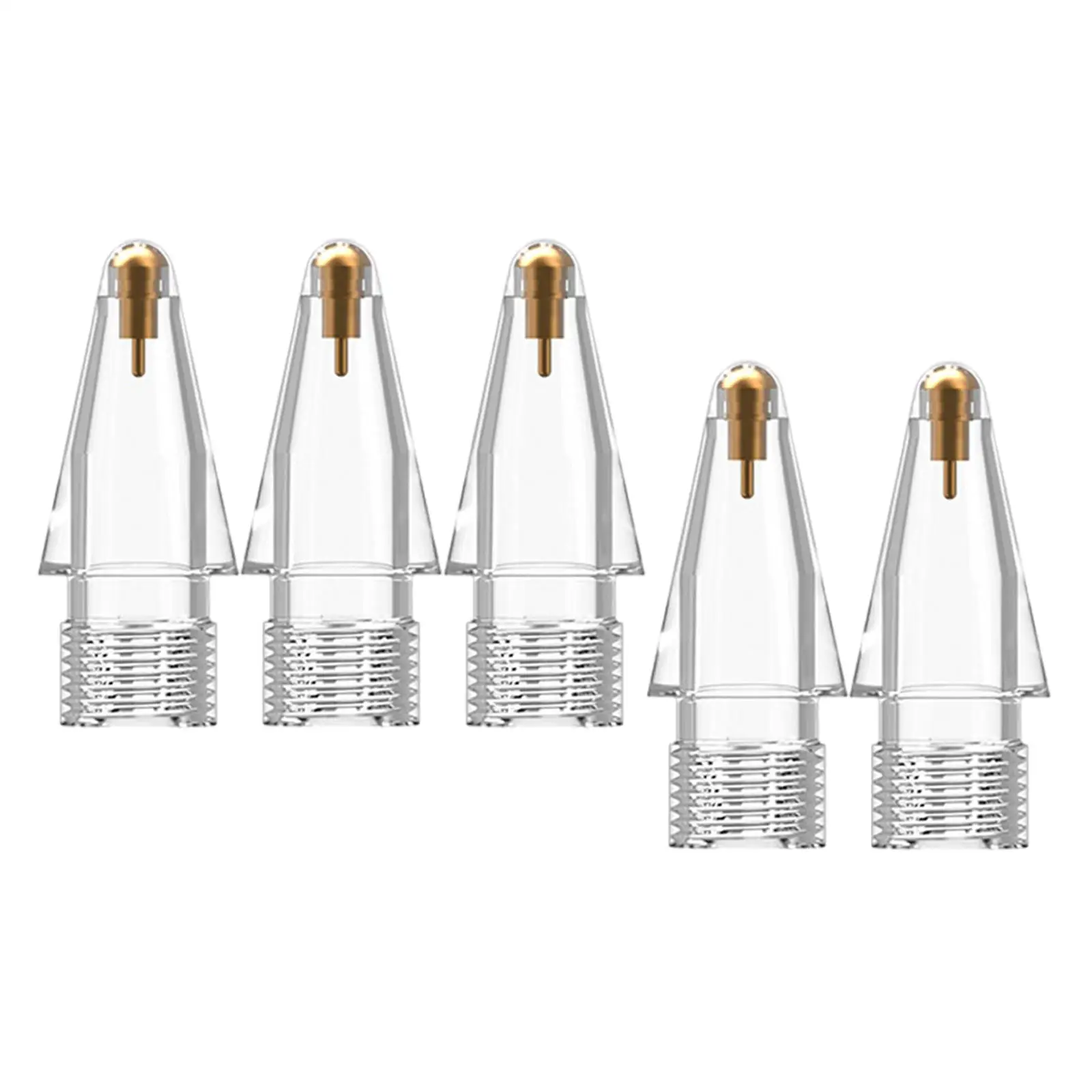 

5 Pieces Replacement Tips for Pencil 1/2 Generation Touchscreen Stylus Pen Nibs, Premium and Durable