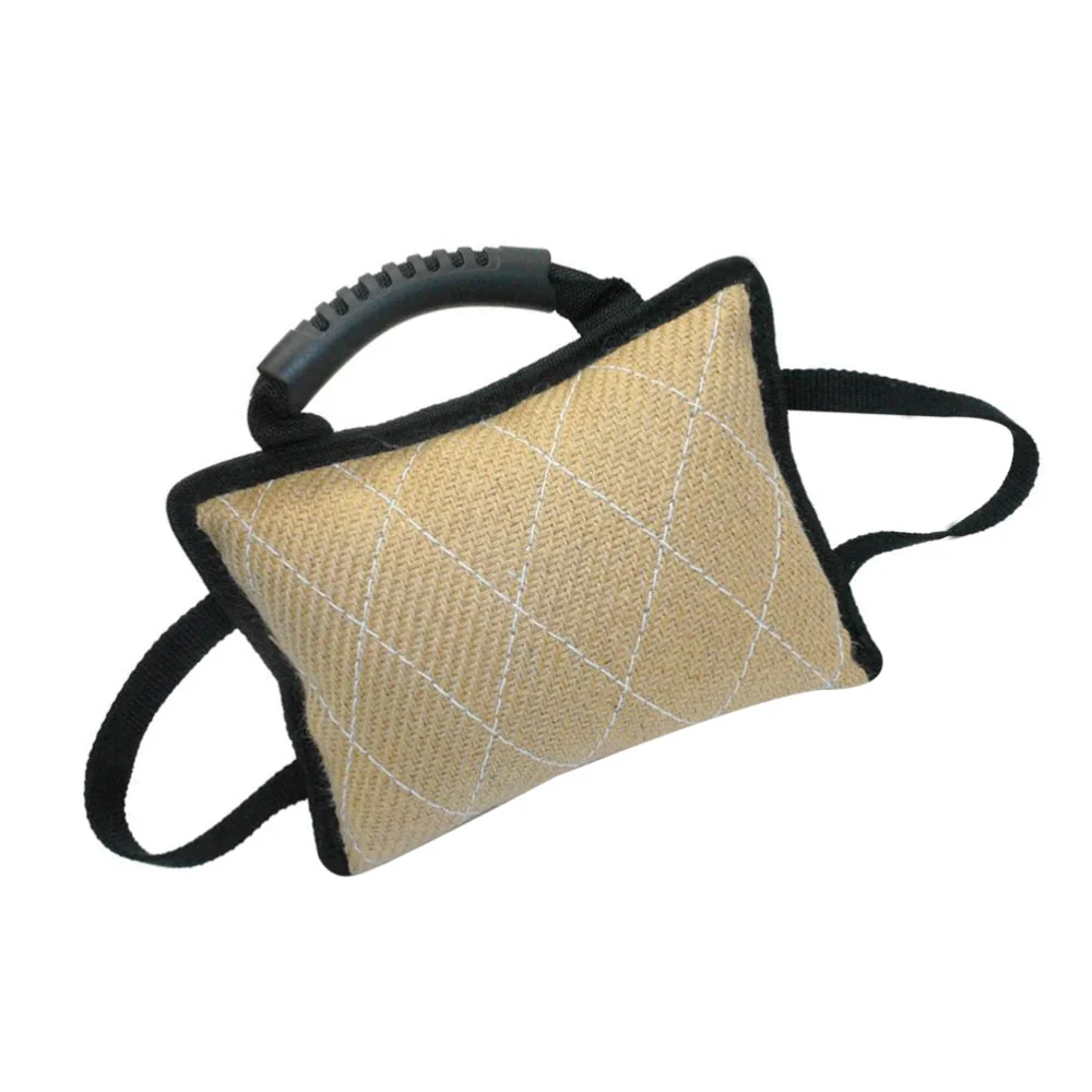 

3 Handles Dog Bite Tug Toys Bite Pillow Outdoor Training Toys for Dogs Puppies