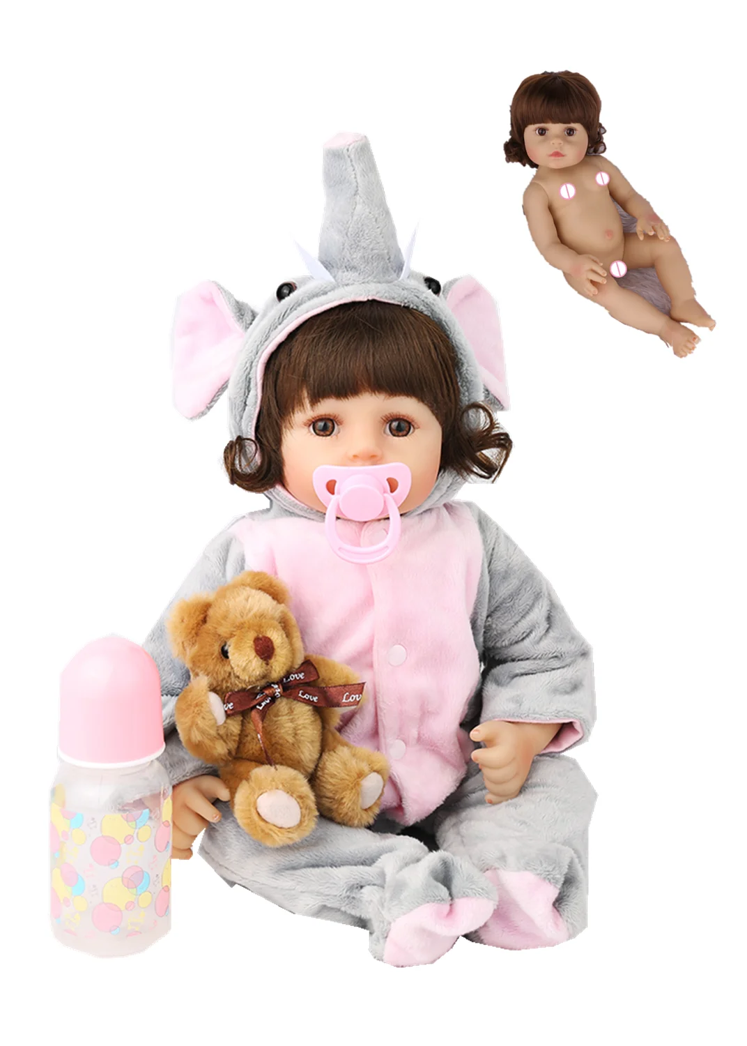 18 inc. Reborn Baby Dolls куклы для всего тела Vinly Girl милые мягкие реалистичные ручной работы