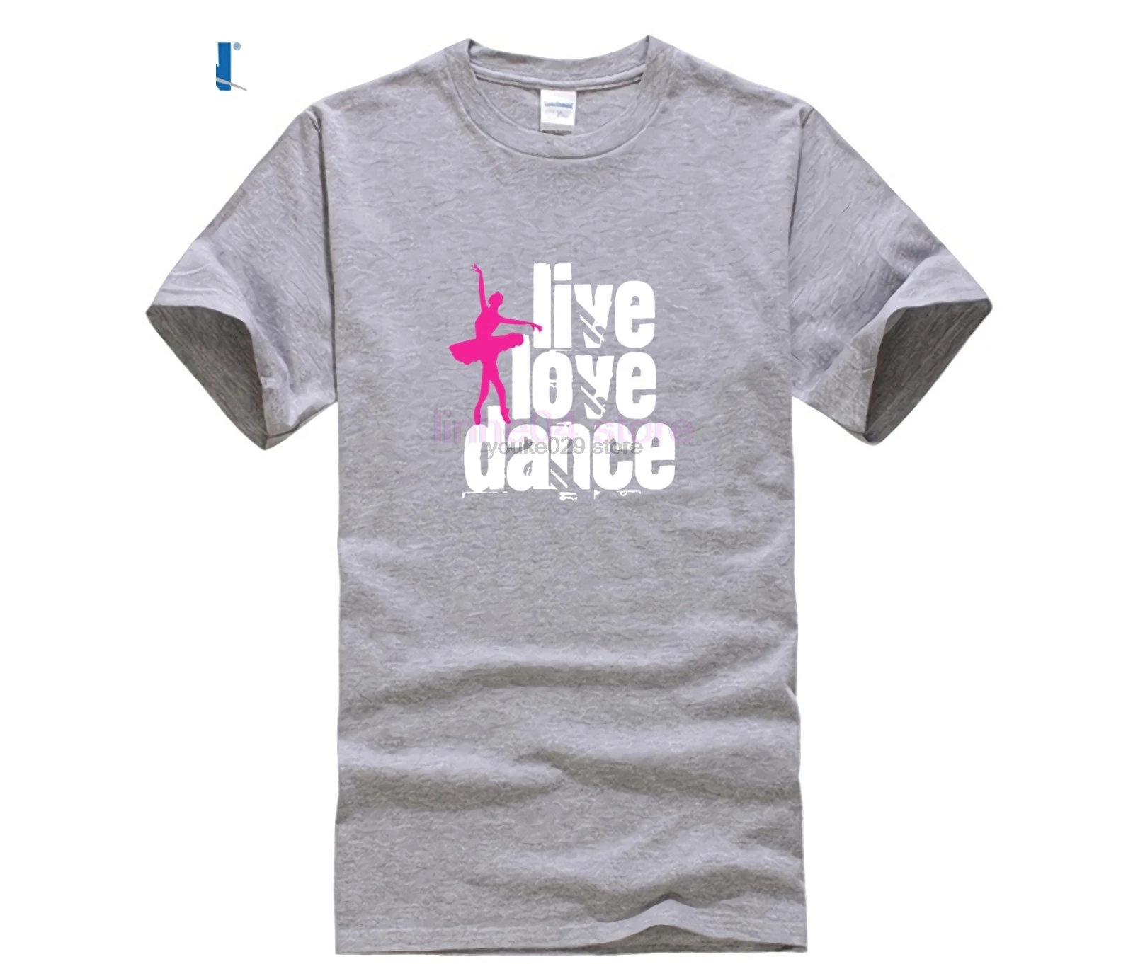 2019 модная мужская женская футболка с надписью Live Love Dance balerina брендовая одежда