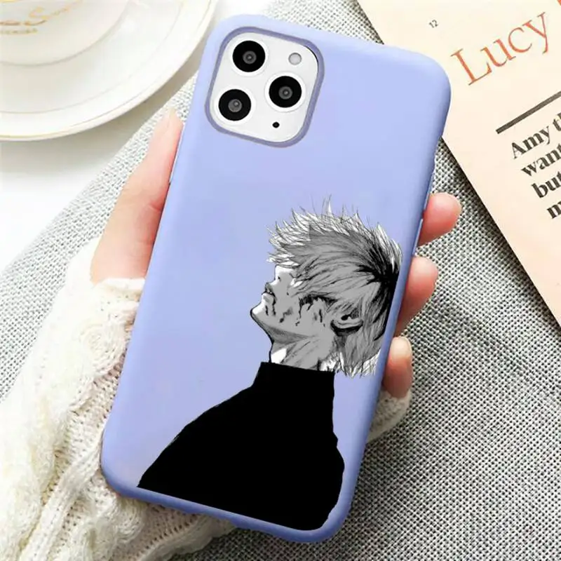 

Tokyo Ghoul Japan Anime Phone Case Candy Color for iPhone 11 12 mini pro XS MAX 8 7 6 6S Plus X SE 2020 XR