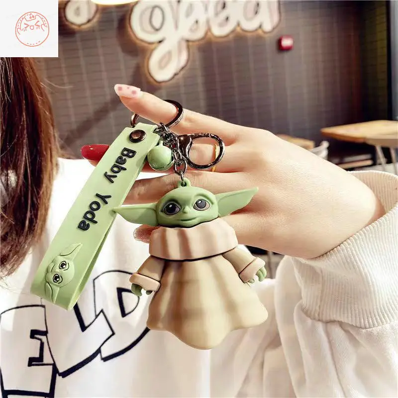 Дисней Звездные войны для маленьких брелок в виде Йоды кольцо с рисованным аниме
