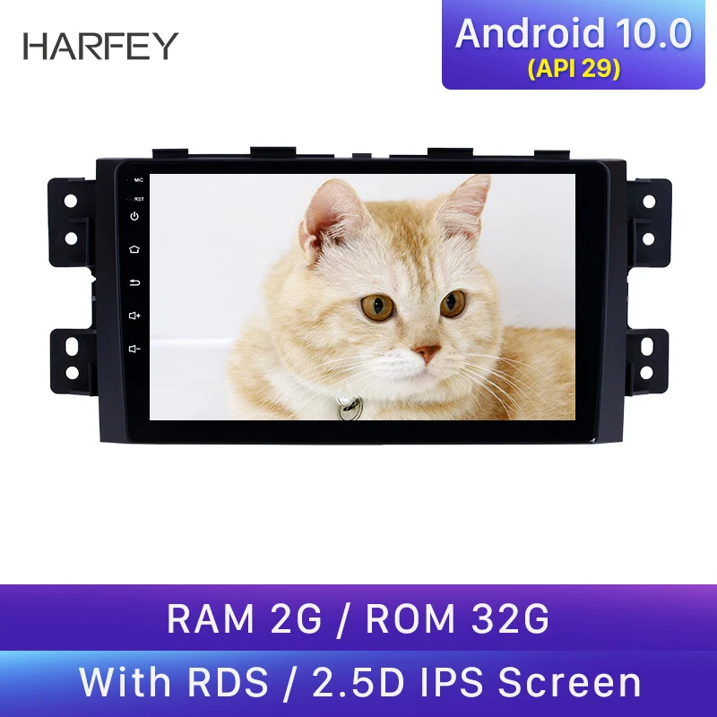 Harfey Android 10 0 автомобильные радиостанции Bluetooth GPS навигационная система 9 &quotдля 2008