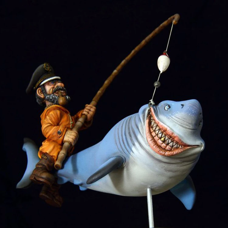 1/32 54 мм SEA WOLF фигурка модели из смолы GK несобранный и Неокрашенный