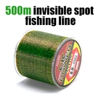 Фторуглеродная невидимая леска 500 м, сверхпрочная рыболовная леска для ловли карпа, Тонущая нейлоновая леска для ловли нахлыстом, 0,12-0,50 мм