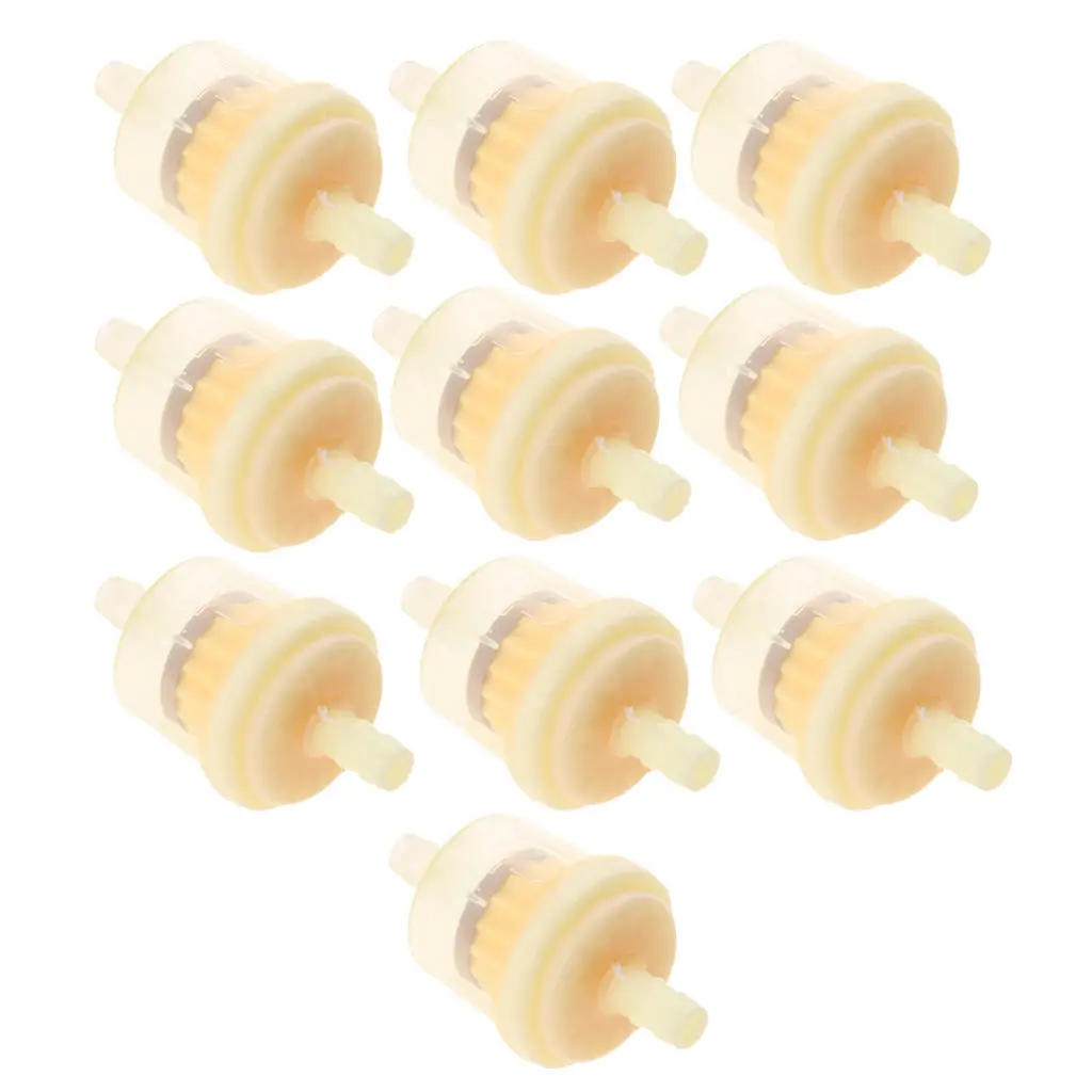 10 пластиковых 5/16 ''мотоциклетных бензиновых встроенных топливных фильтров