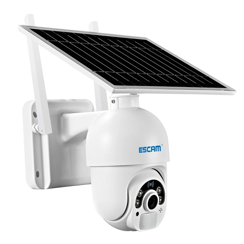 ESCAM QF250 Solar Surveillance Camera 1080P Solar Battery IP66 Network Cloud Storage WIFI PTZ Camera