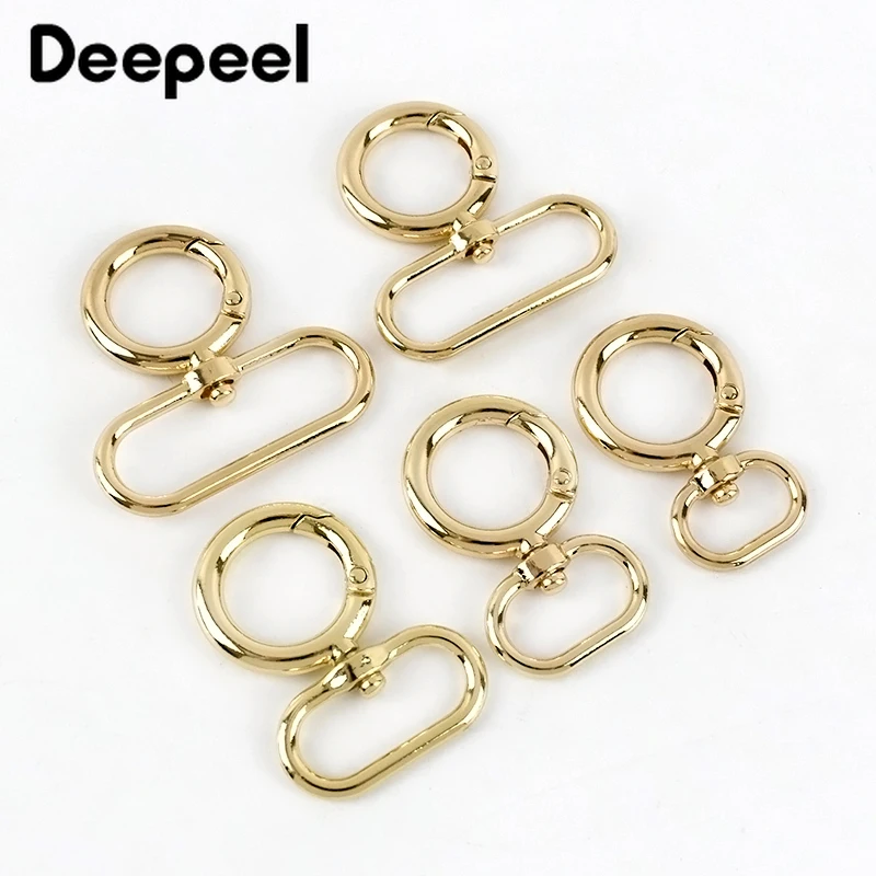4/10 шт. Deepeel 15-38 мм металлическое кольцо Пряжка для сумки ремешок защелка крючок