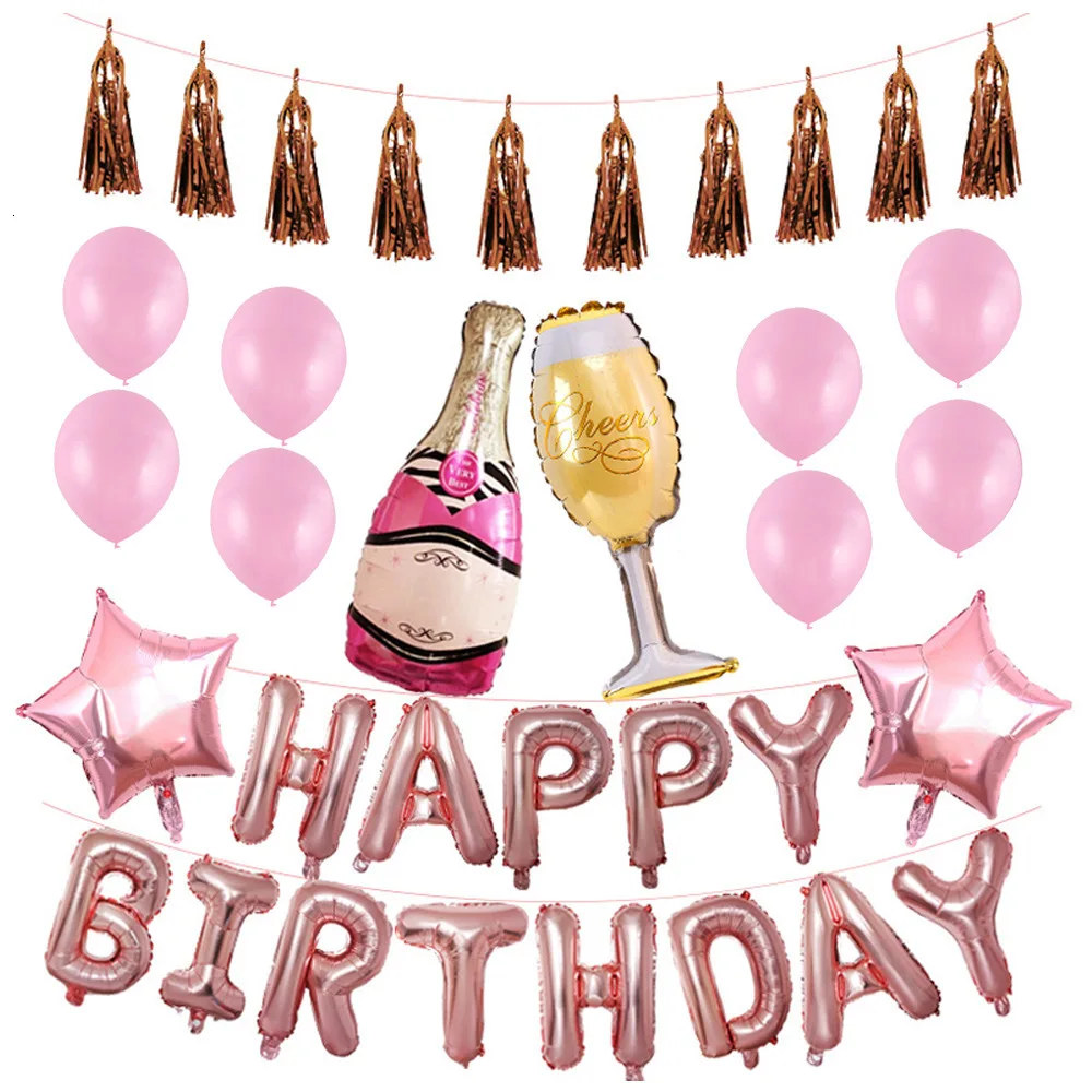 Счастливая Алюминиевая Пленка воздушный шар костюм бар Ktv вечерние украшения для