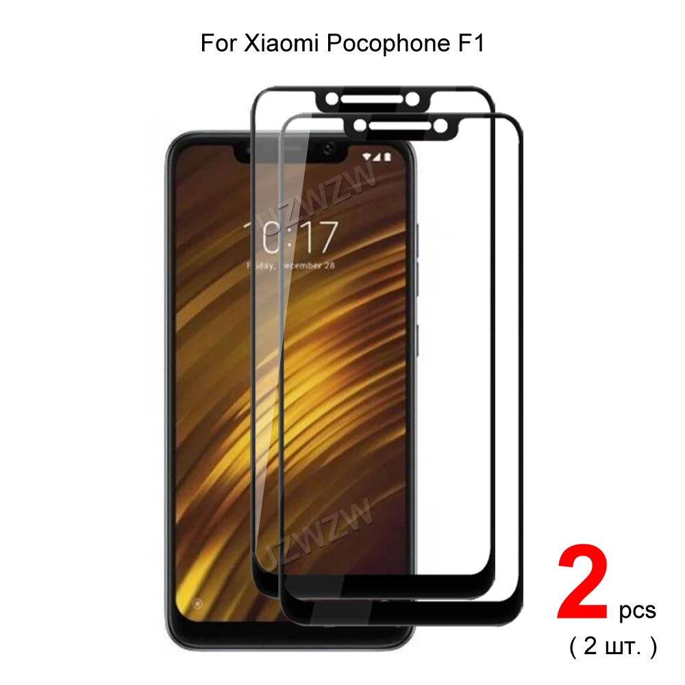 

For Xiaomi Pocophone F1 Full Coverage Tempered Glass Phone Screen Protector Protective Guard Film 2.5D 9H Hardness