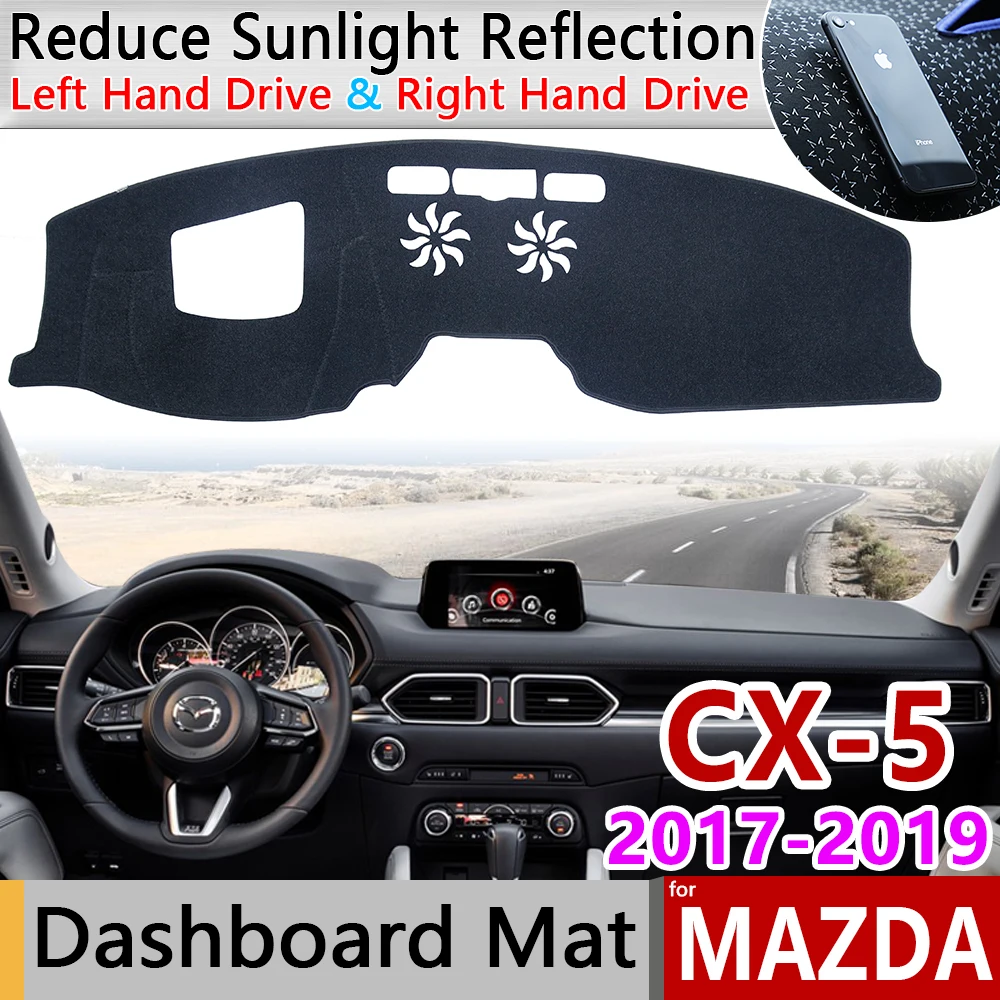 Для Mazda CX 5 2017 2018 2019 MK2 KF CX5 Противоскользящий коврик на приборную панель