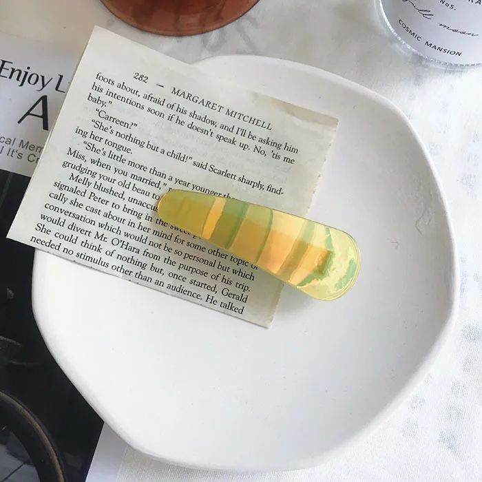 1 шт. новые флуоресцентные заколки для волос градиентного цвета девочек женская