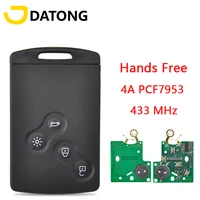 datong world car remote control key for renault clio iv 2009 2015 captur 2013 2017 4a chip 433mhz handsfree promixity card