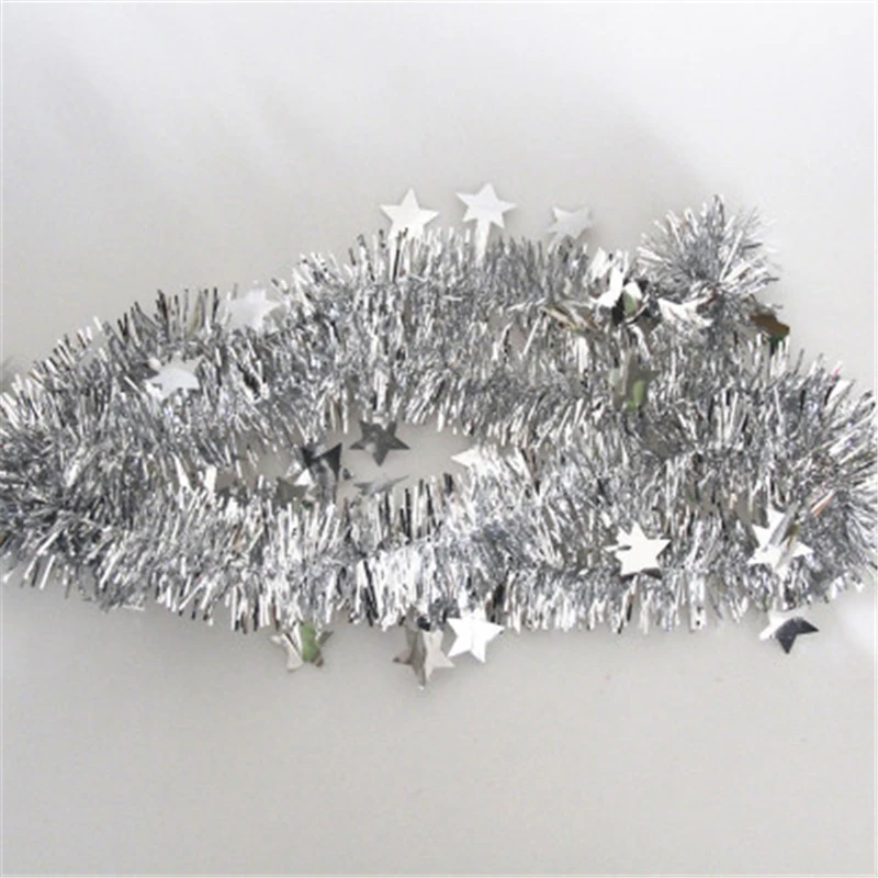 Рождественский Декор Красочная мишура блестящие топы украшения для