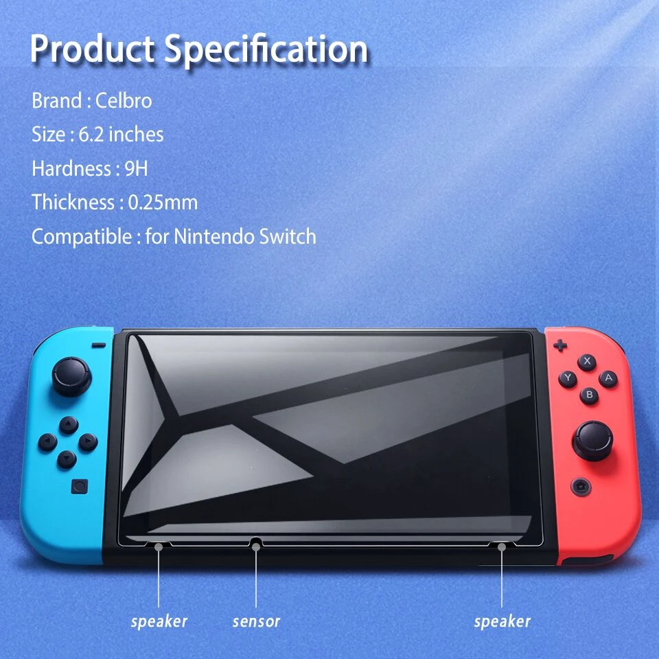 

Protective Glass for Nintendo Switch Tempered Glass Screen Protector for NS Glass Accessories Screen Protection