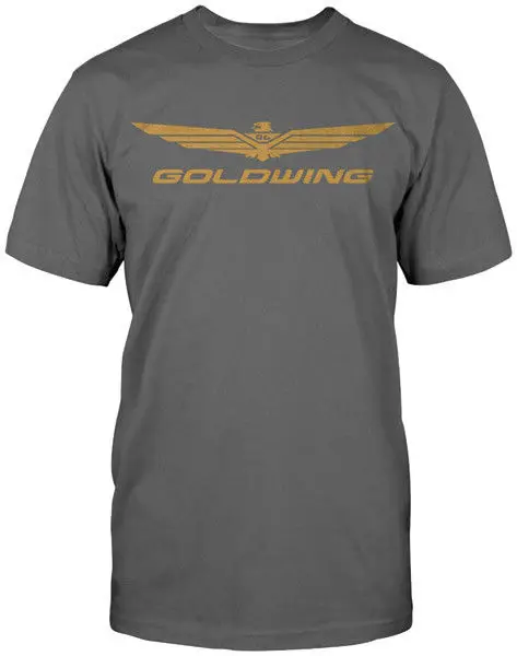 

2019 New Summer Tee Shirt Japanese Motorcycle Men's Gold Wing Corporate Charcoal T-Shirt, 3XL Cool T-shirt
