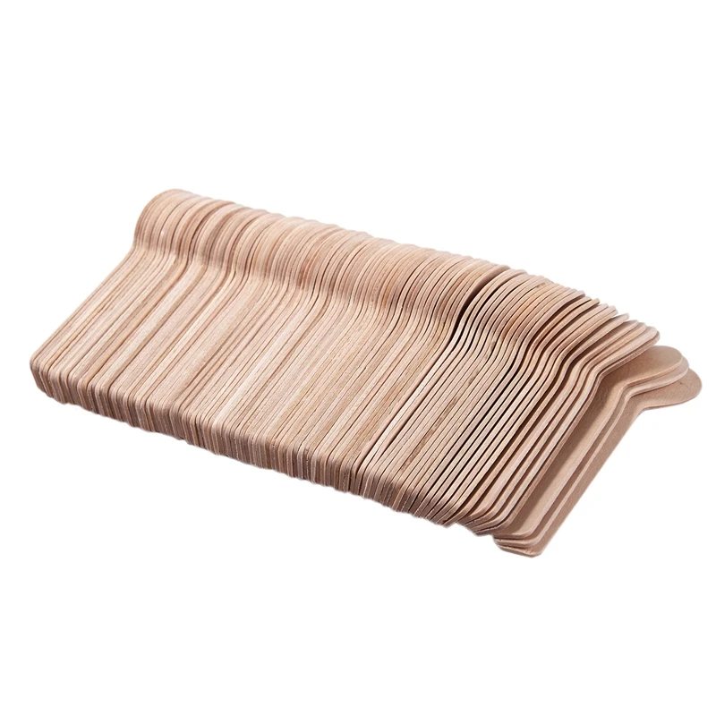 Большая сделка 100 шт одноразовая деревянная ложка мини для мороженого Западная