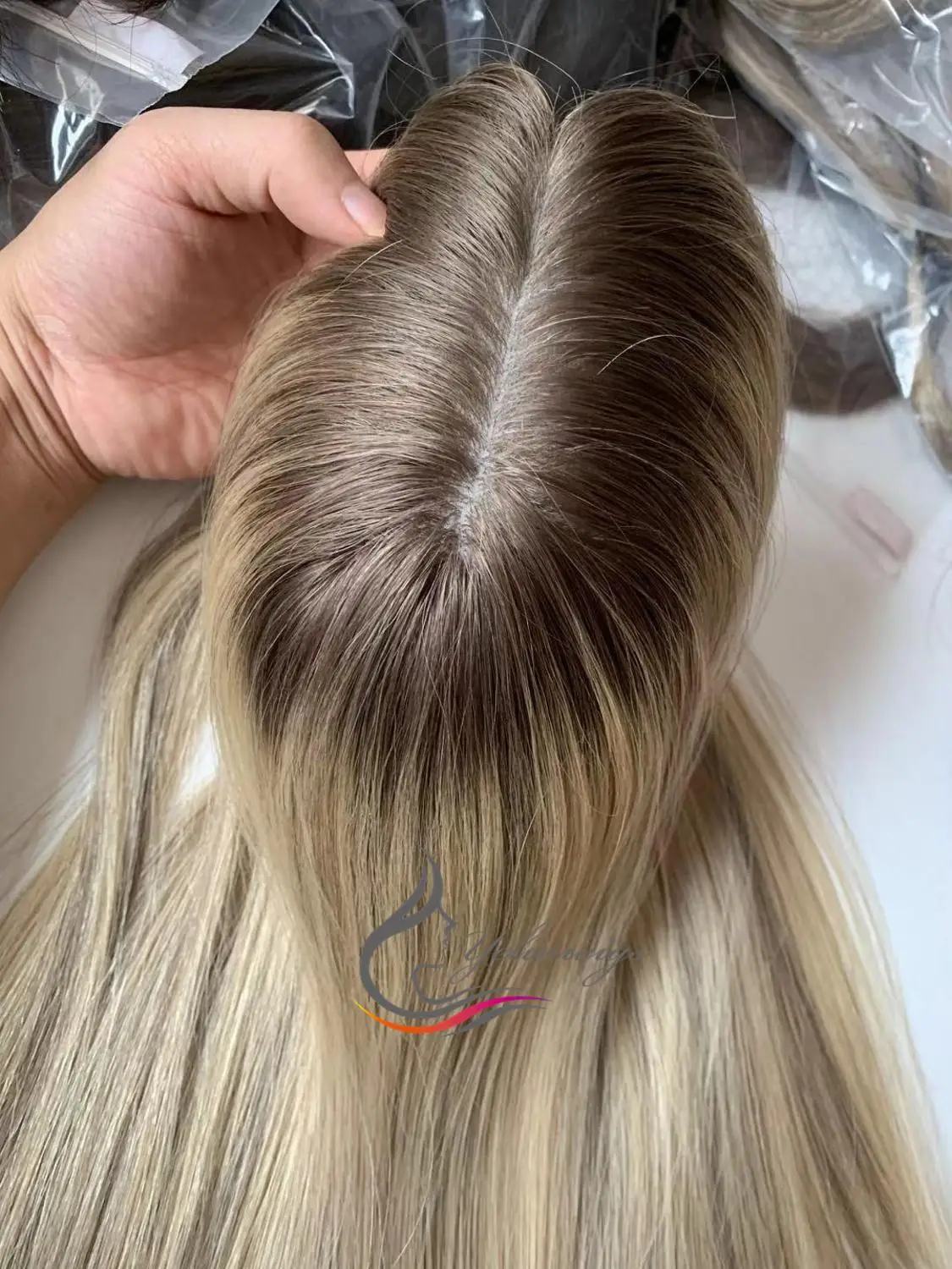 Европейские волосы европейские Kippah Осенние Кошерные волосы|Пряди волос и парики|