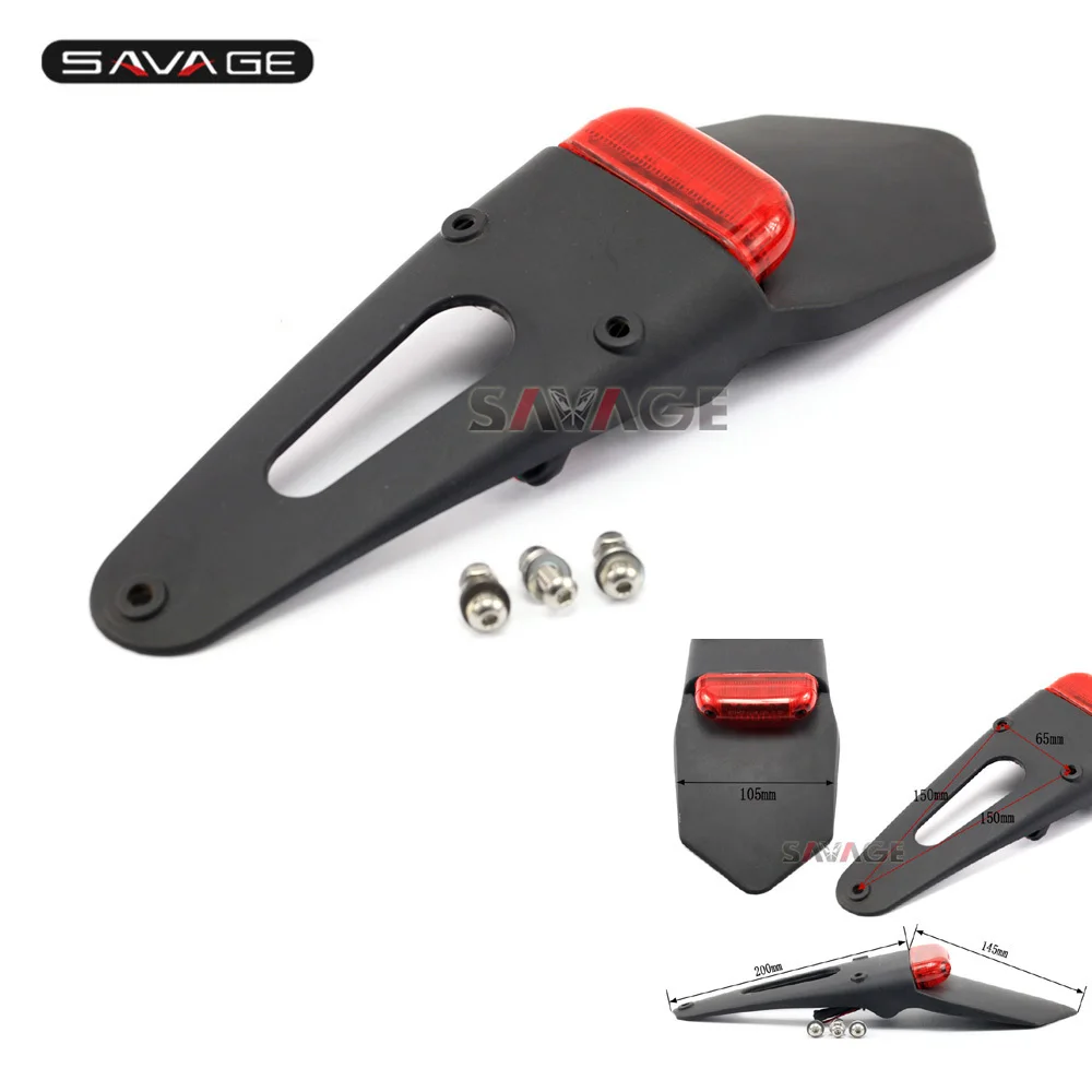 Мотоцикл Байк заднее крыло расширение пластины светодиодные задние фонари для KTM