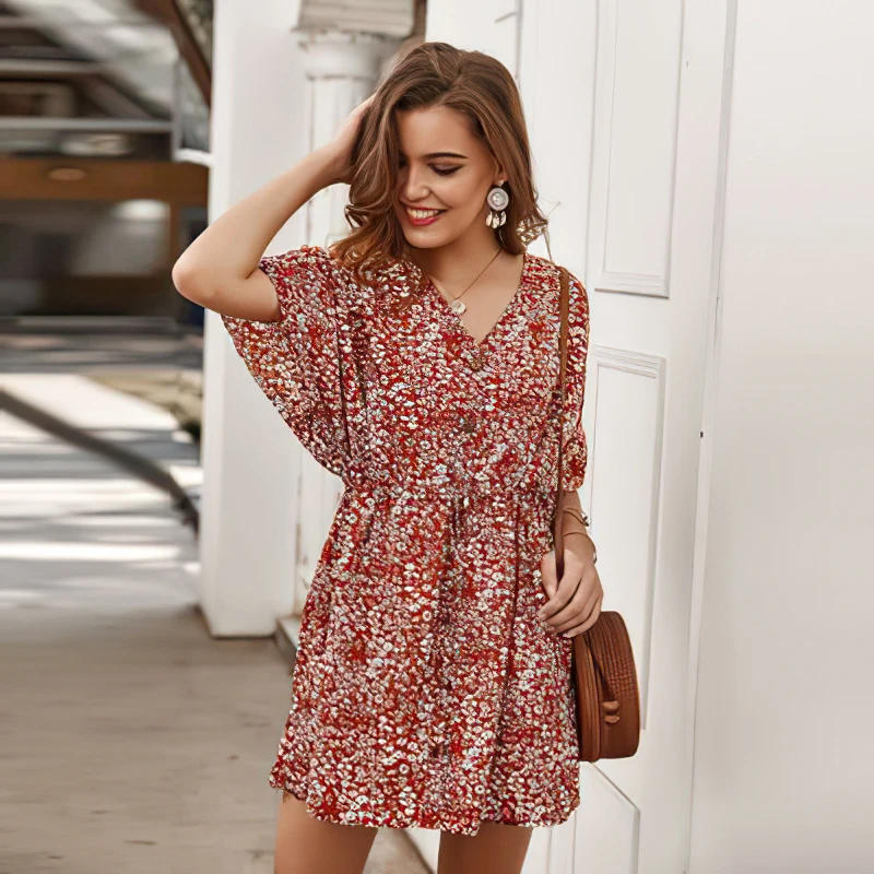 TITAME женское мини платье костюм-платье для женщин Женский 2020 с короткими рукавами