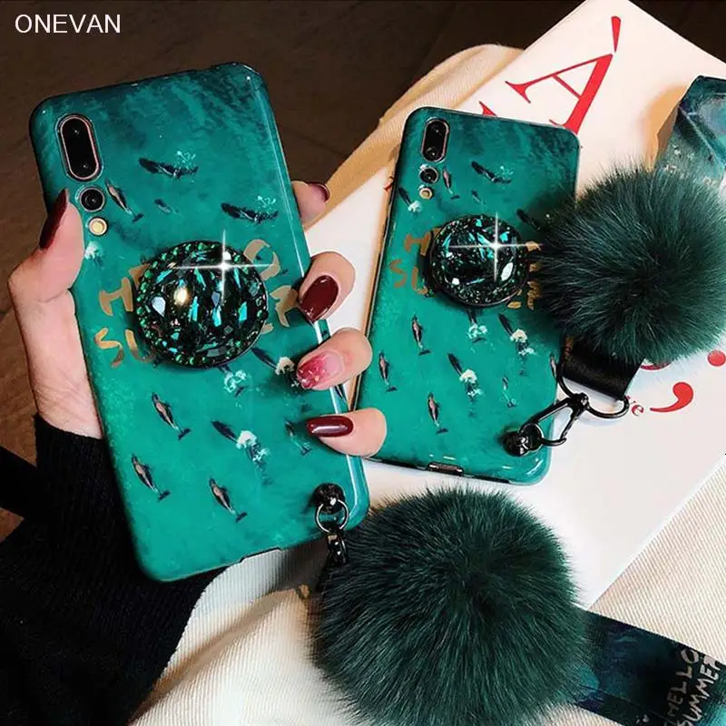Роскошный чехол для iphone 11 Pro Max funda mate de XR XS X POR max 6 7 8 Plus Модный зеленый драгоценный