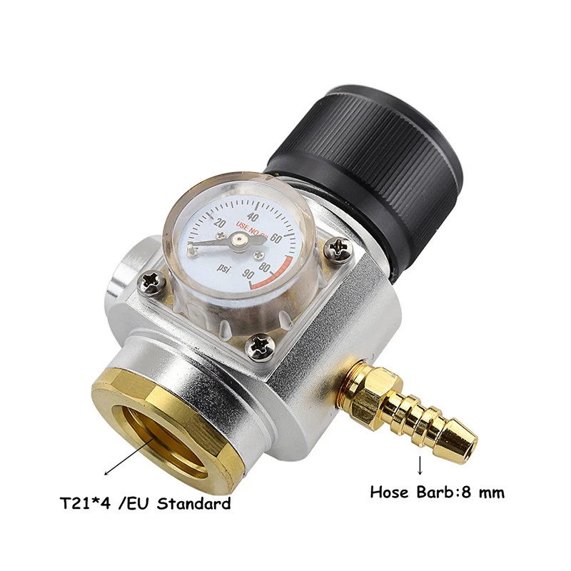 Pаспродажа Баллон для соды емкость для бутылок с комплектом зарядного устройства CO2, бутылка со сжатием 2200psi 15 МПа и клапан TR21 * 4, мини-регулятор для пива