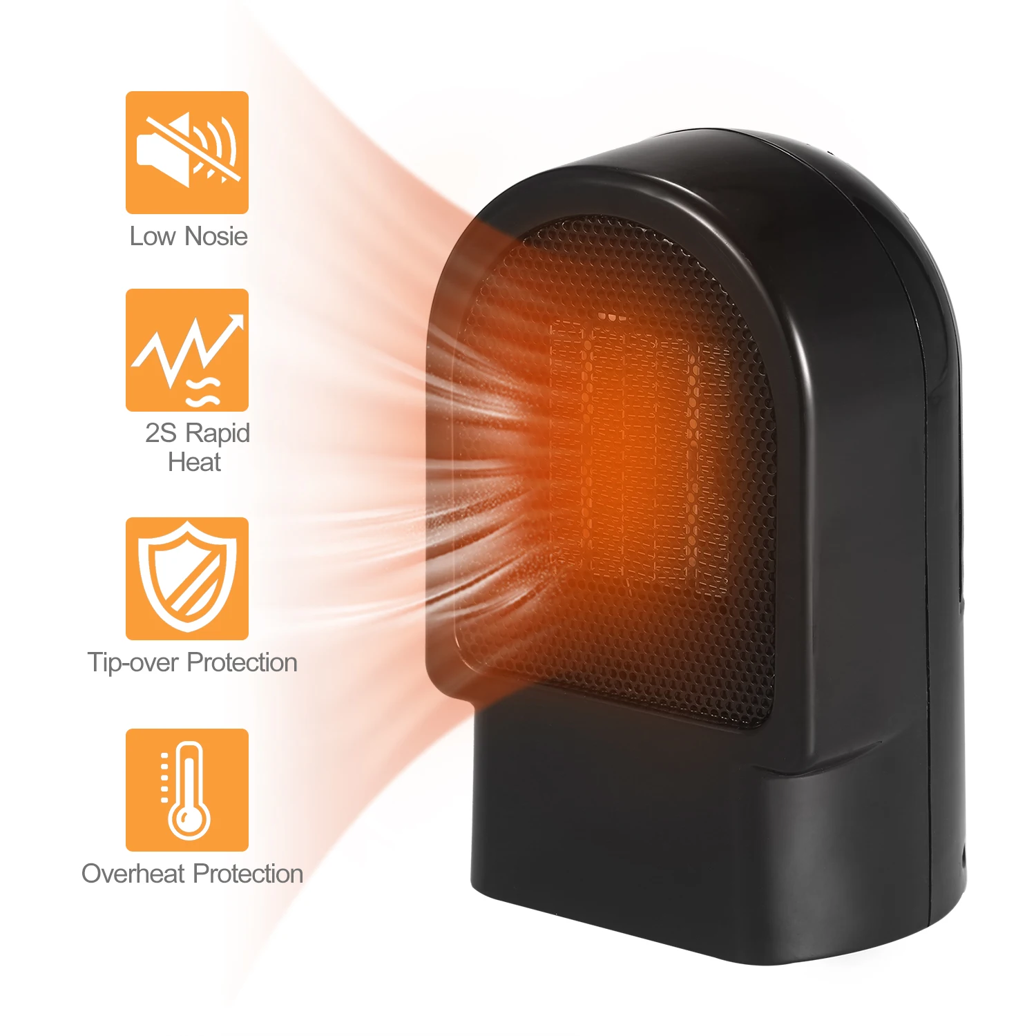Керамический портативный космический нагреватель 500 Вт Электрический мини с