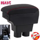 Подлокотник для Nissan Tiida c11, подлокотник для салона автомобиля, кожаный контейнер для хранения деталей, центральная консоль, аксессуары для стайлинга автомобиля