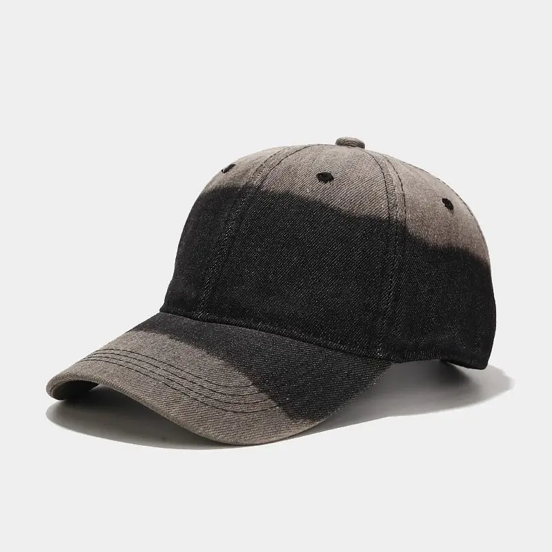 Ins Fashion Street Denim Gradient Baseball Cap Sport Sun Cap Adjustable Breathable Snapback Caps Outdoor Windproof Sunbonnet