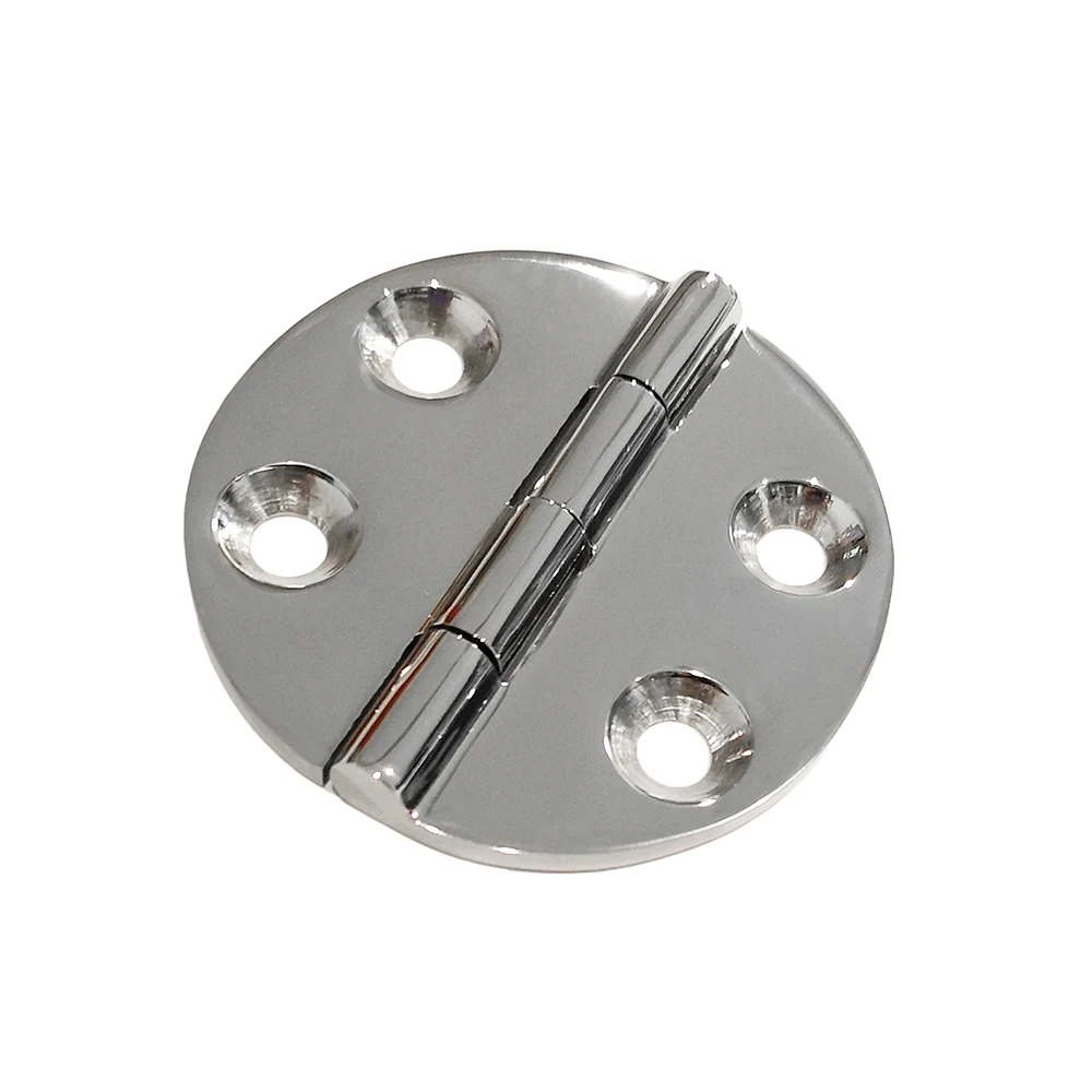 

Marine Grade CAST SOLID 316 Stainless Steel Mirror Polished Door /Cabinet Round Hinge DIA.2-1/2" (64mm) for Boat, RVs