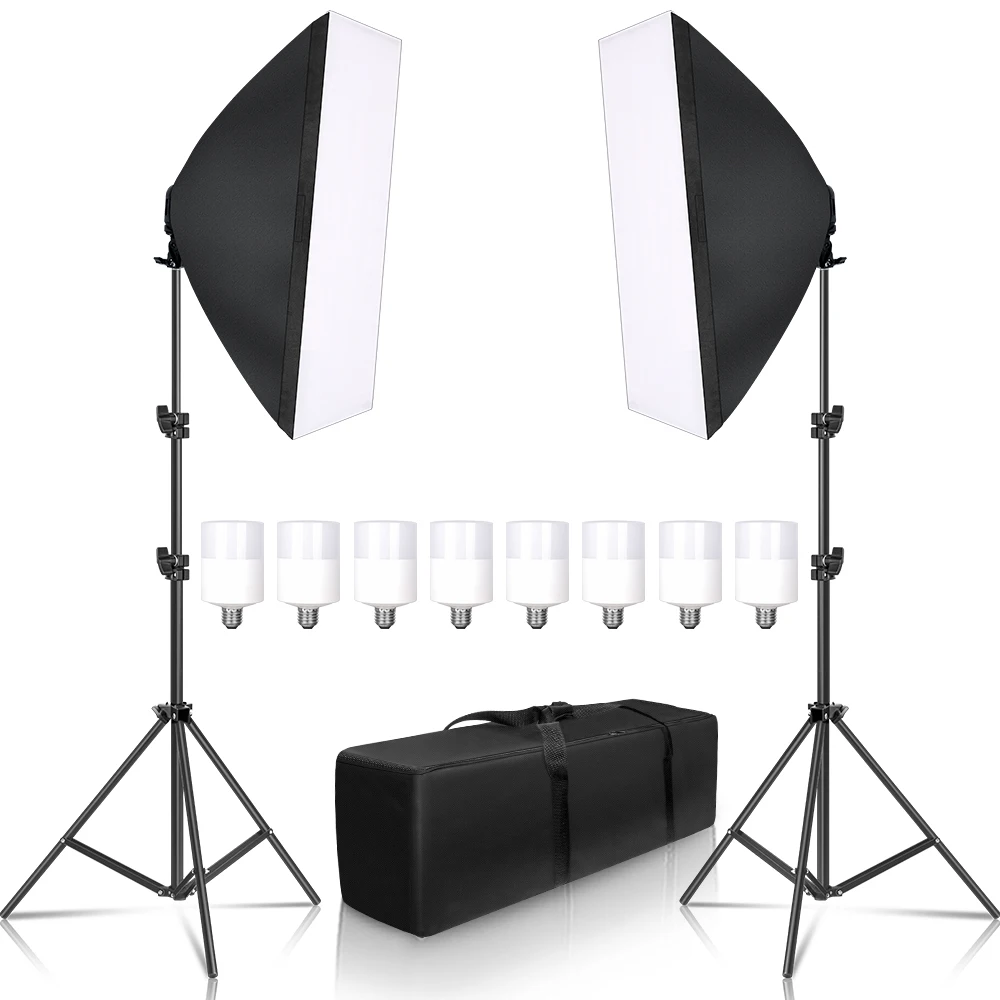 Софтбокс для фотосъемки фотостудии профессиональный светильник E27 socket софтбокс