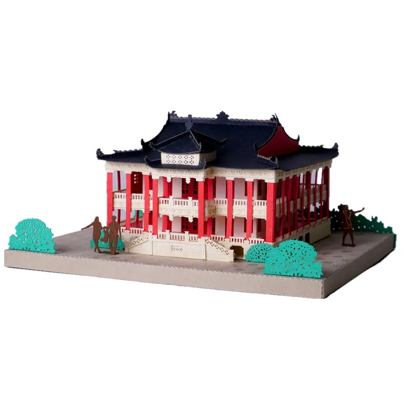3D головоломка бумажная модель здания игрушка Великая мировая культура Китай
