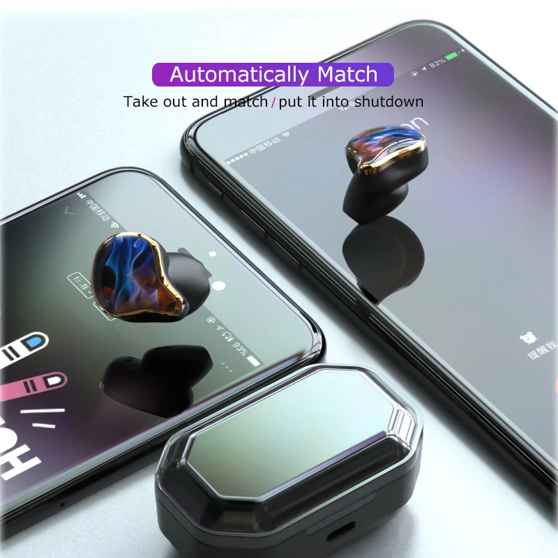 Беспроводная bluetooth гарнитура Inear TWS стереонаушники для смартфонов Android с зарядным