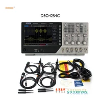 riooak new hantek dso4254c digital oscilloscope 4 channels 250mhz lcd pc portable usb oscilloscopes extdvmauto range function
