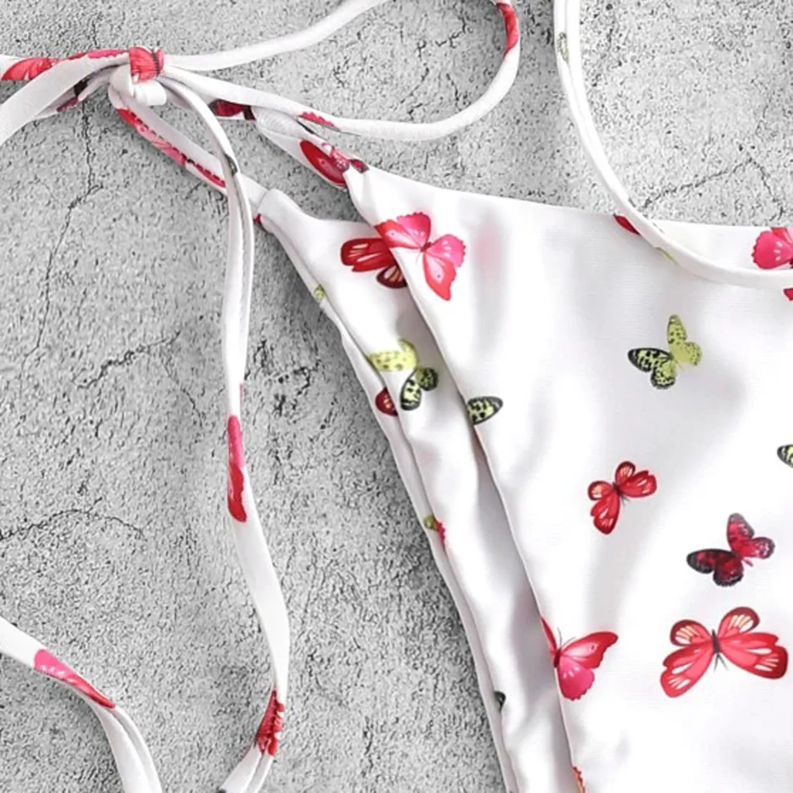 Милый женский стиль сексуальный купальник из двух предметов купальный костюм на