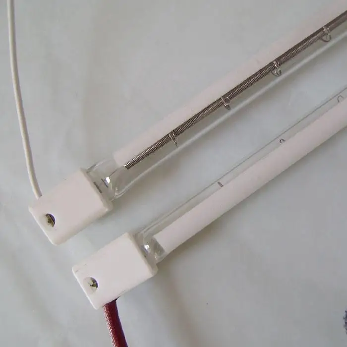 

U type ShortWave Clear IR Heater lamps For plastic Machines