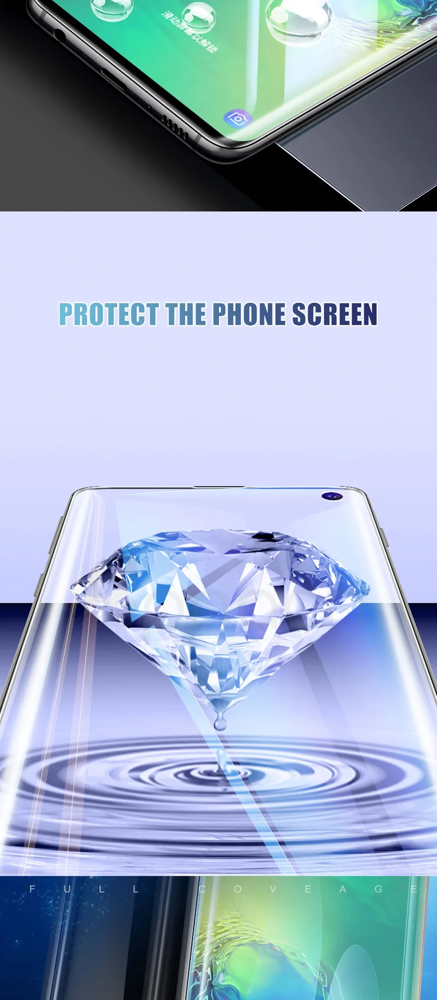 30D Гидрогелевая пленка протектор экрана для samsung Galaxy S10 S9 S8 Plus S10e A6 A8 Plus S7 Edge Защитная пленка для экрана
