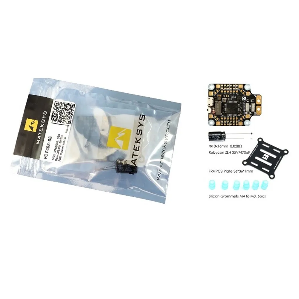 

Matek Systems BetaFlight F405-SE Flight Controller Built-in PDB OSD 5V/2A BEC Current Sensor for RC Multicopter F405-CTR Update