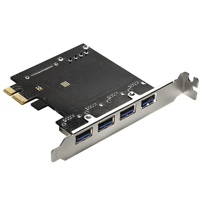 Высокая Скорость 5 Гбит/с 4 Порты и разъёмы USB 3,0 концентратор PCIE USB 3,0 PCI Express карты расширения адаптер для Windows XP/7/8/10 Pcie riser Card