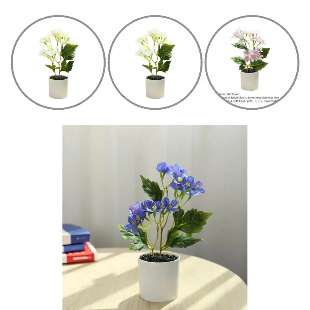 

Everlasting Hydrangea Shape Eye-catching Simulation Flower Bonquet for Gifts